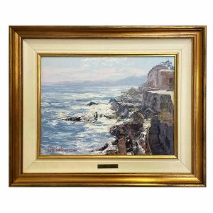 Giuseppe Arigliano - Marina da Nervi verso Riviera di Ponente - Dipinto ad olio - Immagine principale