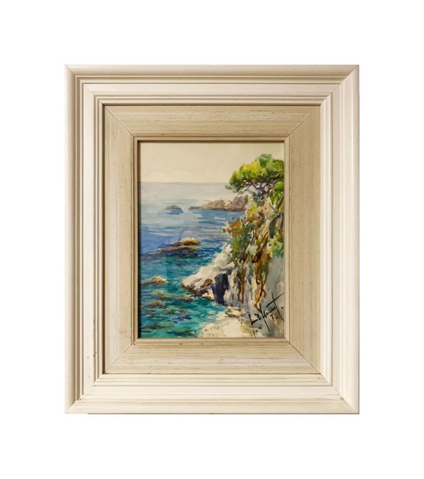 Guido Hanset: marina, acquerello, 1978 - Immagine principale