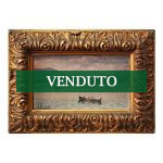 Leopoldo Burlando: panorama sul lago, olio su tavoletta - Immagine principale - VENDUTO