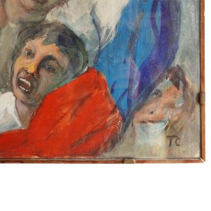 Giuseppe Tortorelli: “Tifo”, olio su tela - Particolare dell'opera