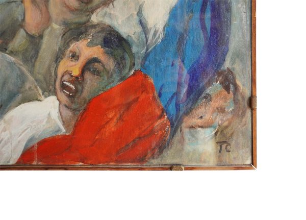 Giuseppe Tortorelli: “Tifo”, olio su tela - Particolare dell'opera