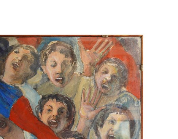 Giuseppe Tortorelli: “Tifo”, olio su tela - Particolare dell'opera