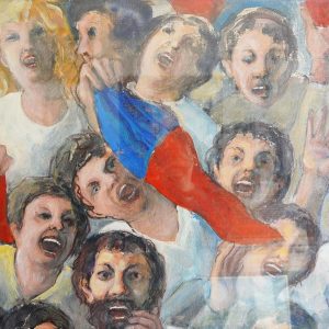 Giuseppe Tortorelli: “Tifo”, olio su tela - Particolare dell'opera