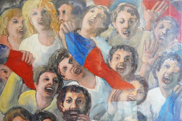 Giuseppe Tortorelli: “Tifo”, olio su tela - Particolare dell'opera