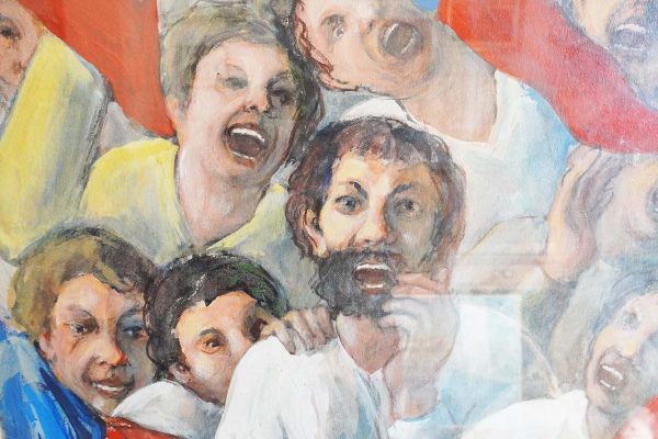 Giuseppe Tortorelli: “Tifo”, olio su tela - Particolare dell'opera