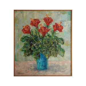 Guido Basso “Ibisco”, olio su tela - Immagine principale