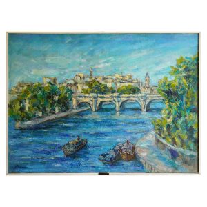 Guido Basso “Le Pont Neuf”, olio su tela - Immagine principale