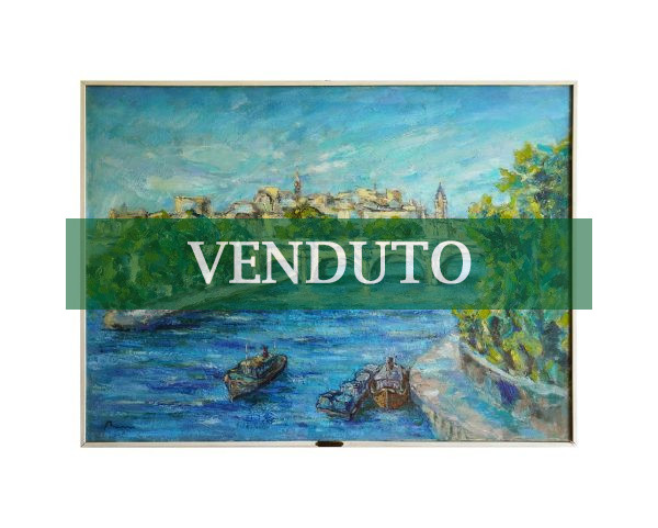 Guido Basso “Le Pont Neuf”, olio su tela - Immagine principale - VENDUTO
