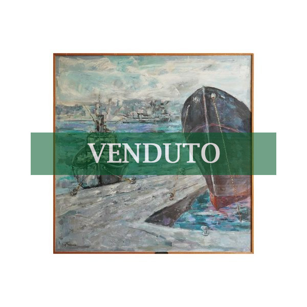 Guido Basso “Porto”, dipinto ad olio - Immagine principale - VENDUTO
