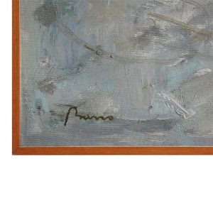 Guido Basso “Porto”, dipinto ad olio - Dettaglio della firma dell'autore
