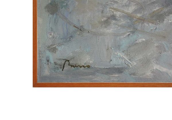 Guido Basso “Porto”, dipinto ad olio - Dettaglio della firma dell'autore