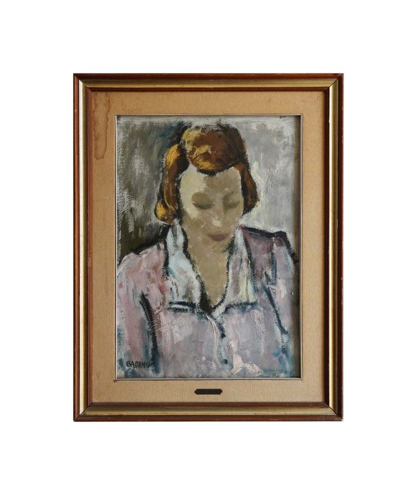 Luigi Bassano “Volto di donna controluce”, olio su tela, 1936 - Immagine principale