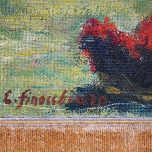 Enzo Finocchiaro, “Liguria”, 1969 - Firma (in basso a sinistra) dell'autore