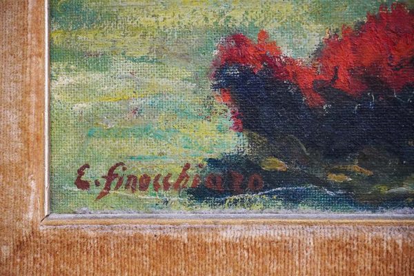 Enzo Finocchiaro, “Liguria”, 1969 - Firma (in basso a sinistra) dell'autore