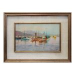 Ettore Frana, marina, anni ‘60 - Immagine principale del dipinto ad olio