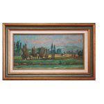 Ettore Frana, panorama, olio su tavola - Immagine principale