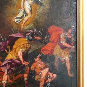 Resurrezione di Cristo: olio su tela, seconda metà del ‘600 - Particolare del dipinto