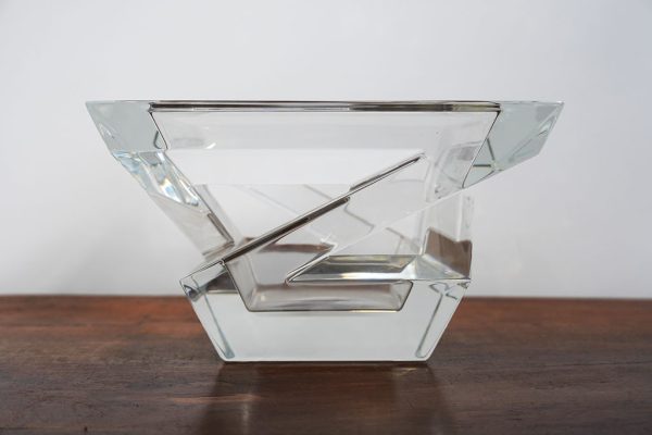 "Architecture” di Baccarat: centrotavola in cristallo - Immagine frontale