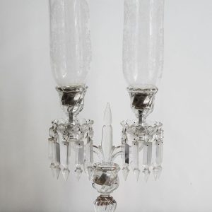 Candeliere a due bracci in cristallo e vetro, Baccarat - Immagine principale