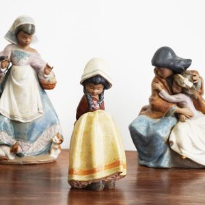 Tre statuine Lladrò in gres porcellanato - Immagine principale