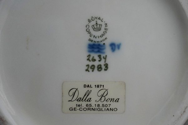 Vaso Royal Copenaghen in porcellana - Base con marchio e numero di serie