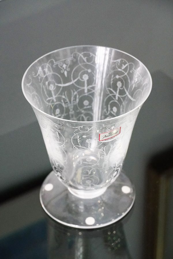 Vaso in cristallo Baccarat "Michelangelo" anni ‘50 - Immagine principaleVaso in cristallo Baccarat "Michelangelo" anni ‘50 - Vista dall'alto