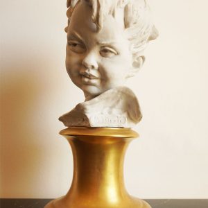 Bruno Merli: statua di bambino in ceramica biscuit, Capodimonte - Immagine principale