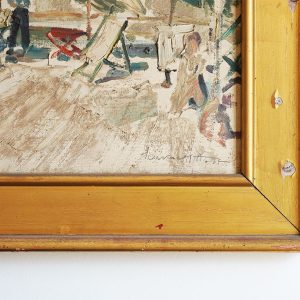Dipinto ad olio firmato Sansonetti "Paraggi" datato 1937 - Immagine principale