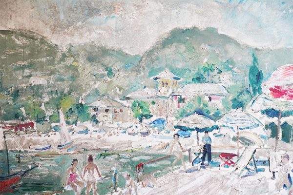 Dipinto ad olio firmato Sansonetti "Paraggi" datato 1937 - Immagine principale