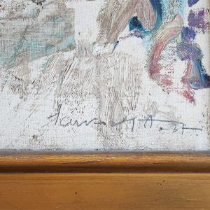Dipinto ad olio firmato Sansonetti "Paraggi" datato 1937 - Immagine principale