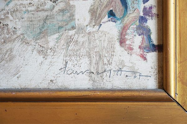 Dipinto ad olio firmato Sansonetti "Paraggi" datato 1937 - Immagine principale