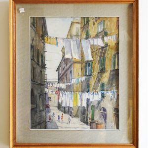 Guido Hanset, 1979: acquerello, vico Damiata - Immagine principale