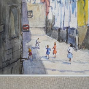 Guido Hanset, 1979: acquerello, vico Damiata - Particolare